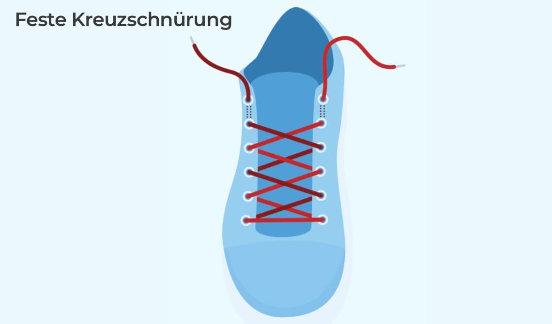 Feste Kreuzschnürung