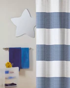 Duschvorhänge blau