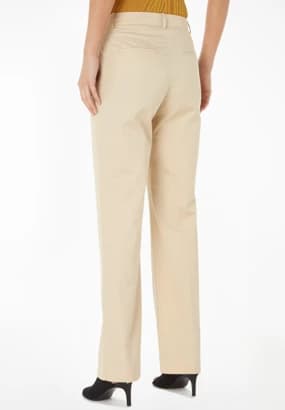 Beige Stoffhosen