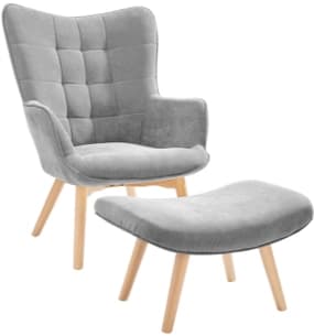 Sessel mit Hocker