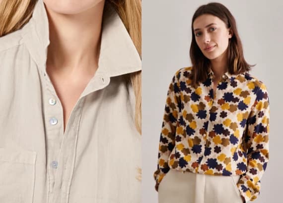 Beige Blusen