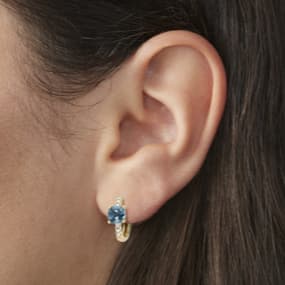 Creolen mit Diamanten