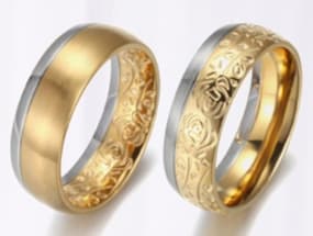 Goldene Eheringe