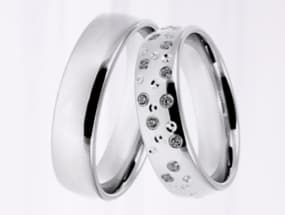 Silberne Eheringe