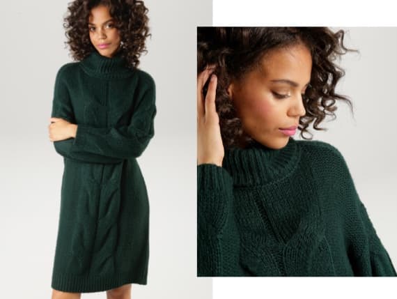 Winter-Strickkleid