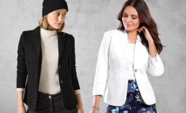 Weiße & schwarze Blazer kombinieren