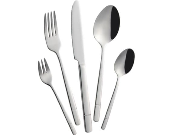 Silberne Besteck-Sets