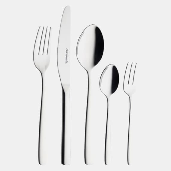 Silberne Besteck-Sets