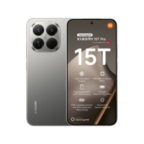 Xiaomi 15T Pro Smartphone mit Triple-Kamera und Display-Spezifikationen auf dem Bildschirm