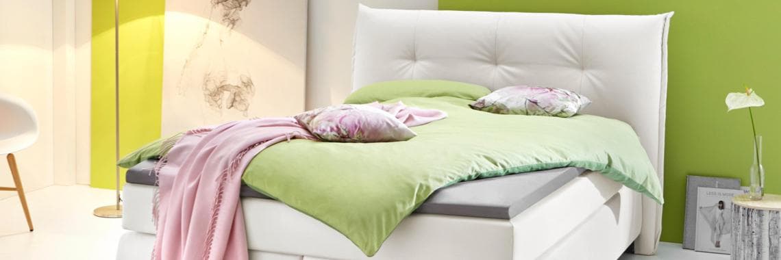 Boxspringbetten beziehen