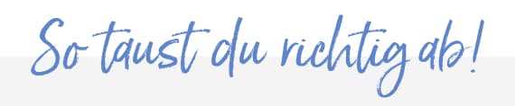 So taust du richtig ab