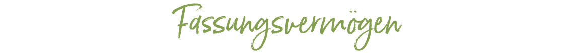 Fassungsvermögen