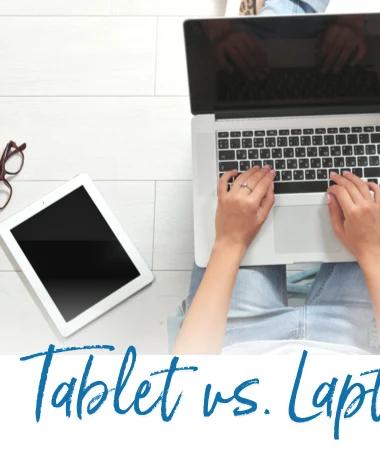 Tablet oder Laptop