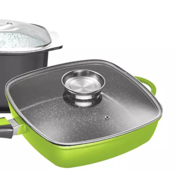 Bratpfannen mit abnehmbaren Griff
