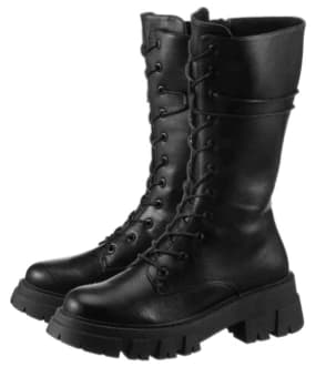 Stiefel mit runder Spitze