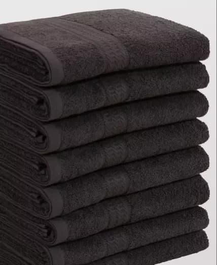 Schwarze Handtücher