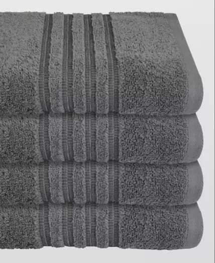 Graue Handtücher