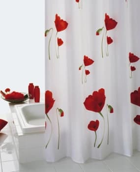 Duschvorhänge mit Blumen