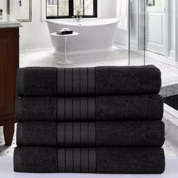 Schwarze Handtücher