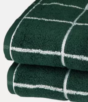 Grüne Handtücher