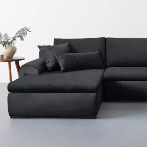 Schwarze Sofas