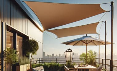 Sonnenschutz für die Dachterrasse