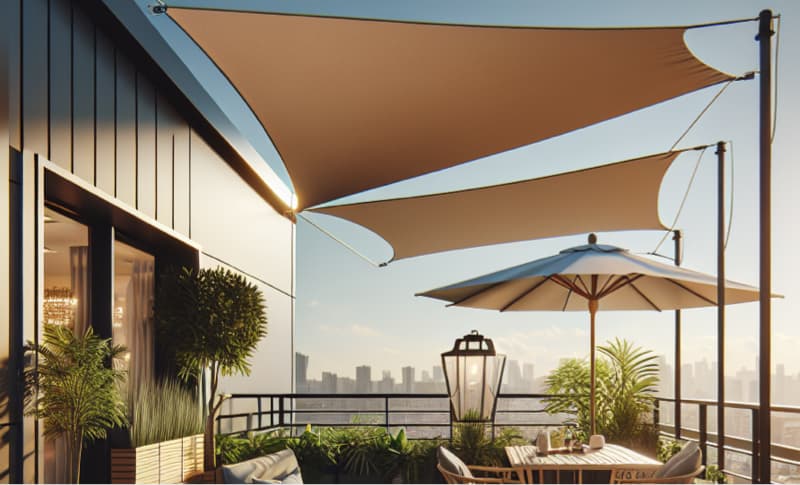 Sonnenschutz für Dachterrassen
