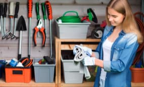 Geräteschuppen einrichten