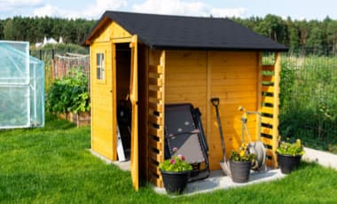 Fundamente für Gartenhäuser