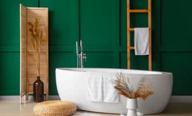 Wandgestaltung im Bad