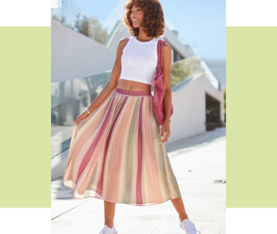 Plisseerock Outfits