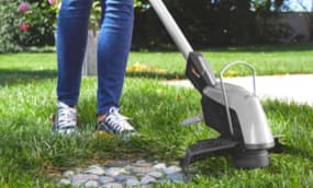 Rasentrimmer oder Motorsense