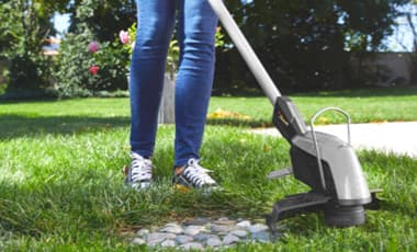 Rasentrimmer oder Motorsense