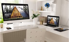 Kleines Büro einrichten