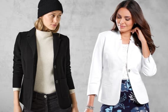 Weiße & schwarze Blazer kombinieren