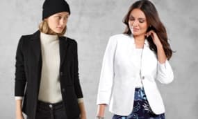 Weiße & schwarze Blazer kombinieren