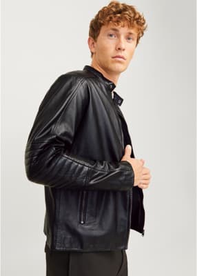 Lederjacken Herren schwarz