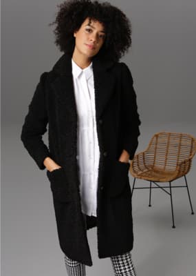 Schwarze Mäntel für Damen