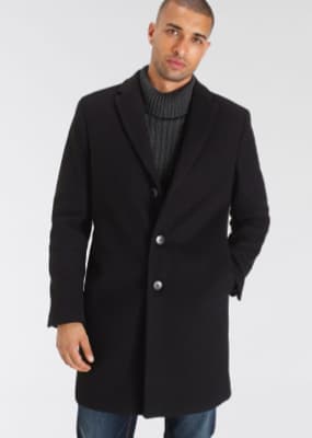 Schwarze Mäntel für Herren