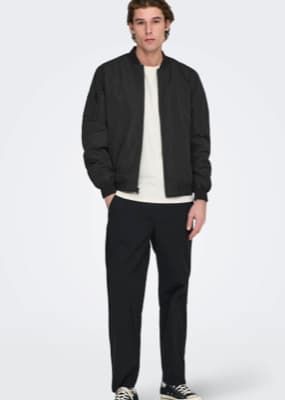 Herrenblouson schwarz