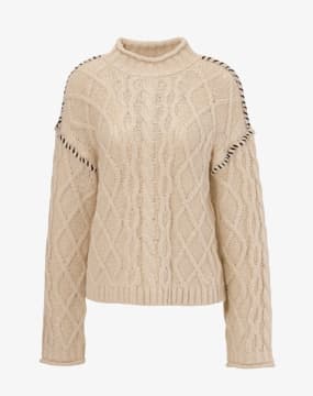 Zopfstrickpullover