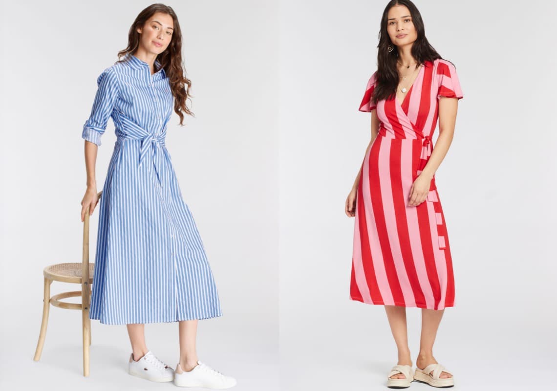 Gestreifte Kleider
