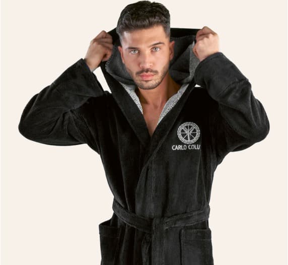 Bademäntel Herren schwarz