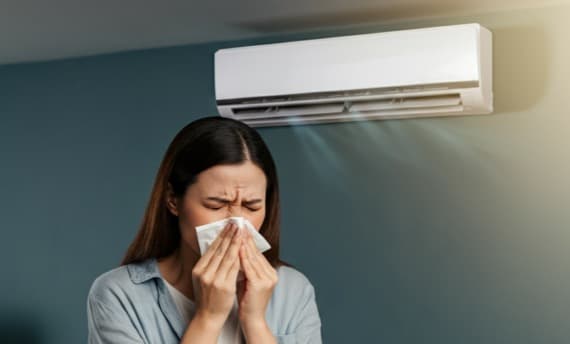 Durch Klimaanlage krank?