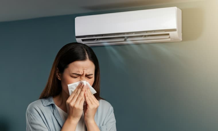 Durch Klimaanlage krank?
