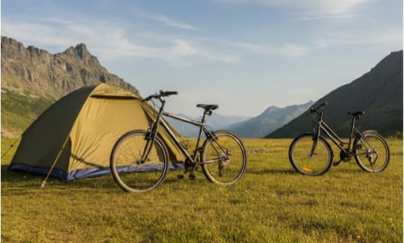 Bikepacking: Zelt und Ausrüstung