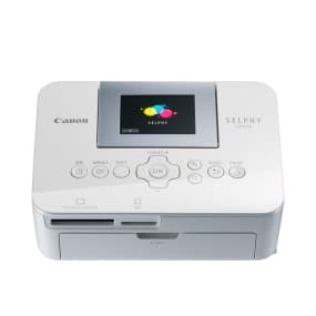 Canon SELPHY Drucker in Weiß mit Display und Bedienelementen vorne
