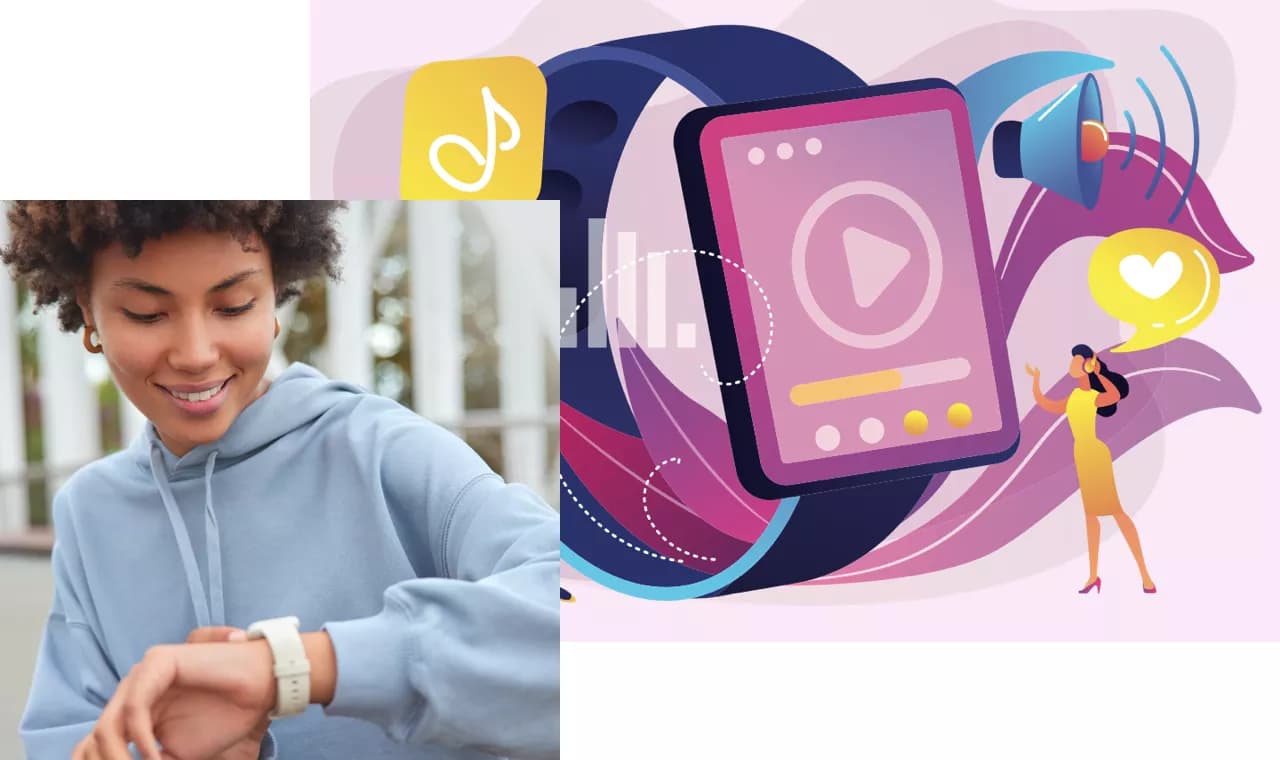 Smartwatch whatsapp spotify hotsell