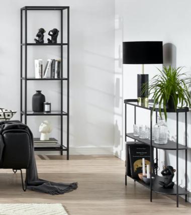 Wohnzimmer-Ideen » Schwarz-Weiß einrichten