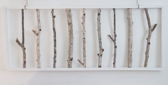 DIY: Bild aus Birkenästen